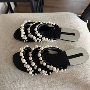 Zara Pearl Sandals